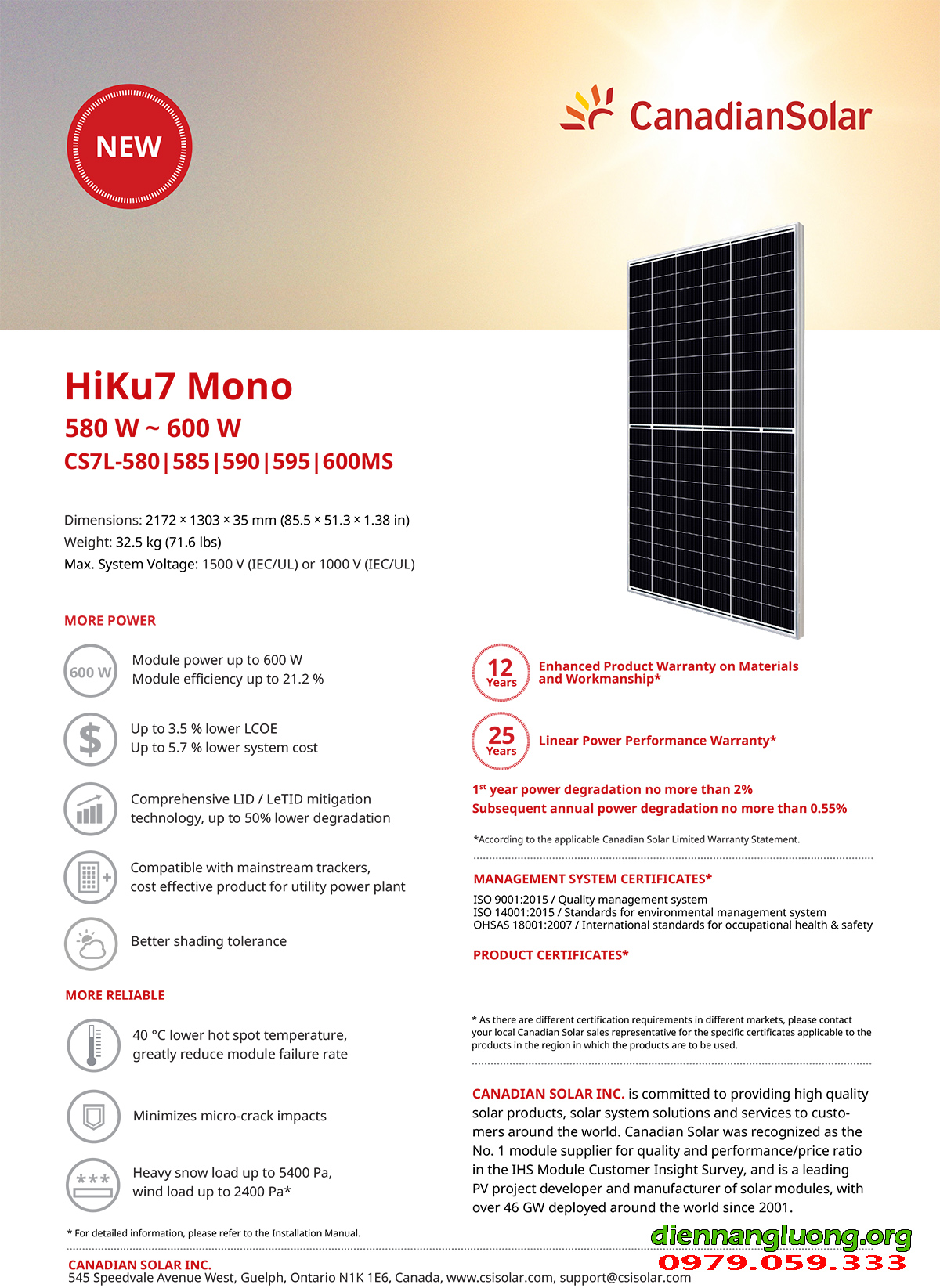 Canadian Hiku7 665W